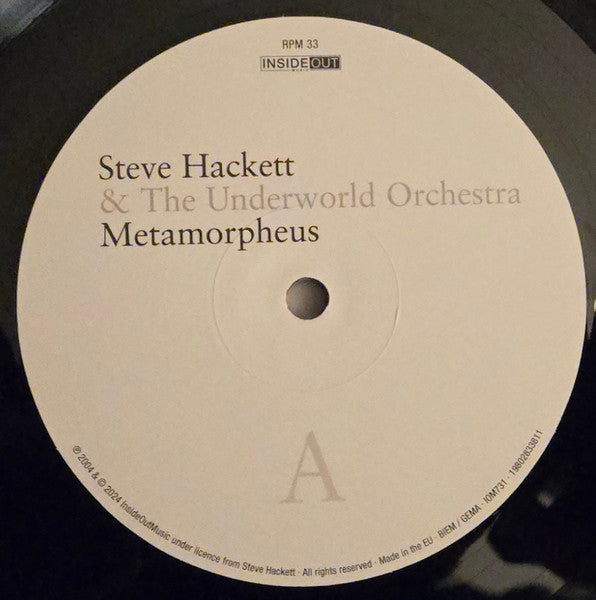Steve Hackett & The Underworld Orchestra : Metamorpheus (LP, Album, RE, 180)