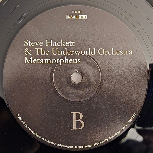 Steve Hackett & The Underworld Orchestra : Metamorpheus (LP, Album, RE, 180)