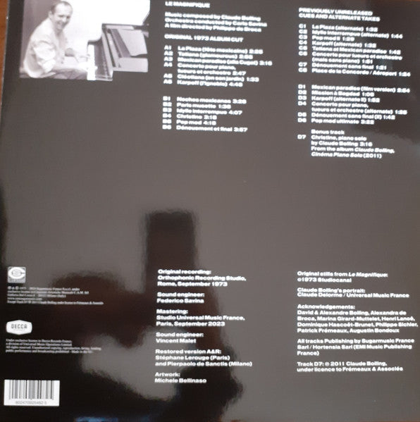 Claude Bolling : Le Magnifique (Original Motion Picture Soundtrack) (LP, RE + LP)