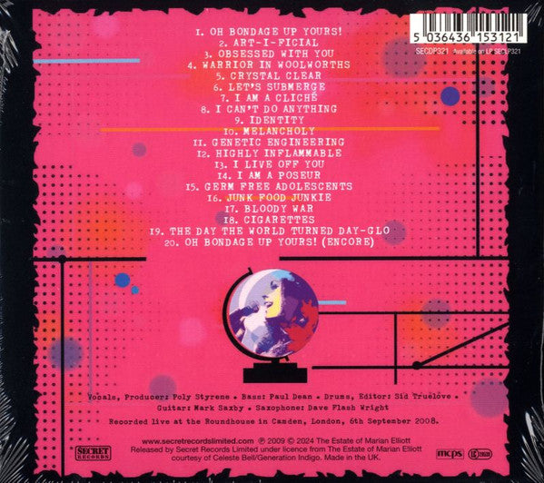 X-Ray Spex : Live At The Roundhouse (CD, Album, RE + DVD, RE, NTSC)