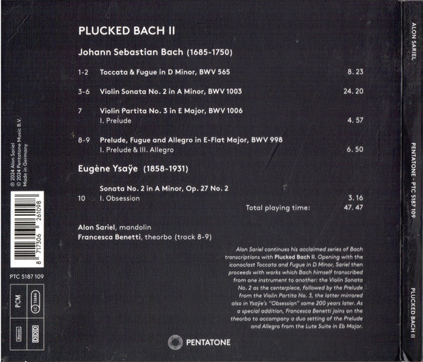 Alon Sariel : Plucked Bach II (CD, Album, Dig)