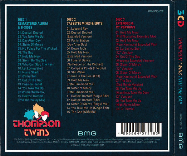 Thompson Twins : Into The Gap (CD, Album, RE + 2xCD, Comp + Dlx, RM, 40t)