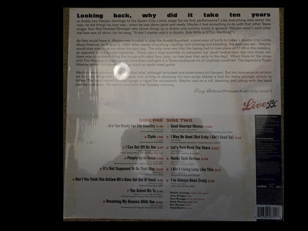 Waylon Jennings : Live From Austin, TX (LP, Album, Ltd, Col)