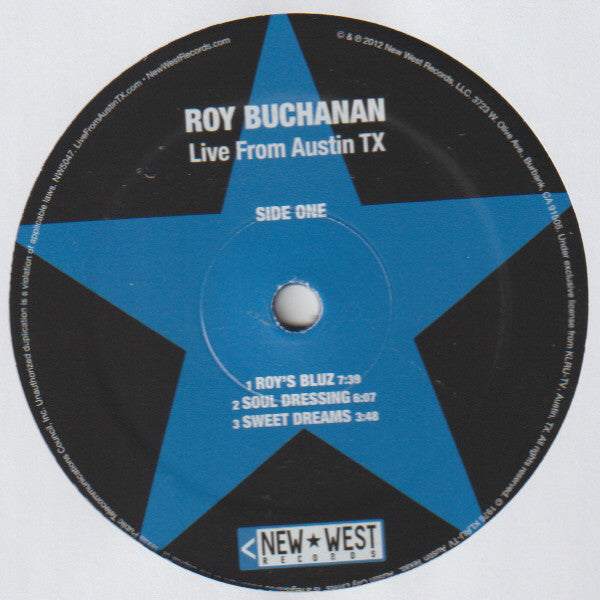 Roy Buchanan : Live From Austin Tx (LP, Ltd, Blu)