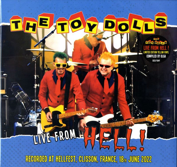 Toy Dolls : Live From Hell! (LP, Ltd, Yel)