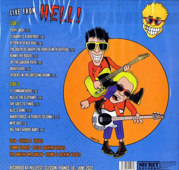 Toy Dolls : Live From Hell! (LP, Ltd, Yel)