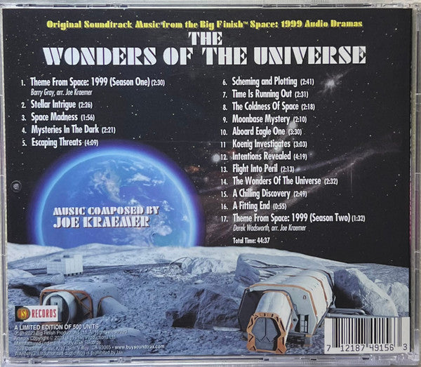 Joe Kraemer : The Wonders Of The Universe (Original Soundtrack From The Big Finish Space: 1999 Audio Dramas) (CD, Album, Ltd)