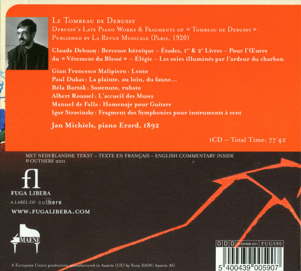 Claude Debussy – Jan Michiels : Le Tombeau De Debussy (CD)