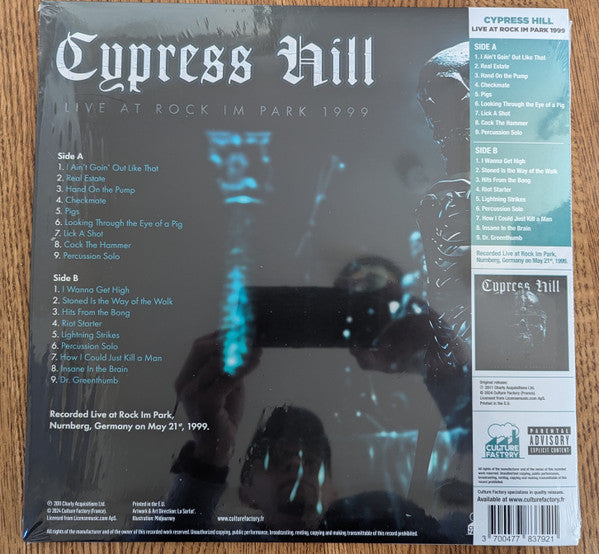 Cypress Hill : Live At Rock Im Park 1999 (LP, RSD, Ltd, RE)