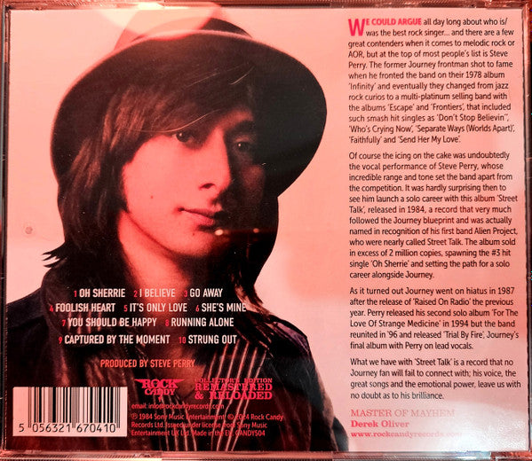 Steve Perry : Street Talk (CD, Album, RE, RM)