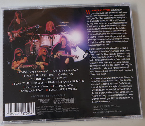 Axe : Living On The Edge (CD, Album, RE, RM)