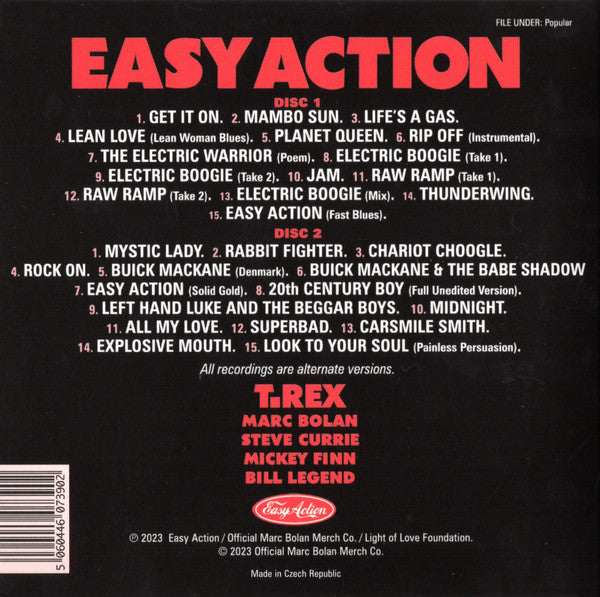 T. Rex : Easy Action (2xCD, Album)