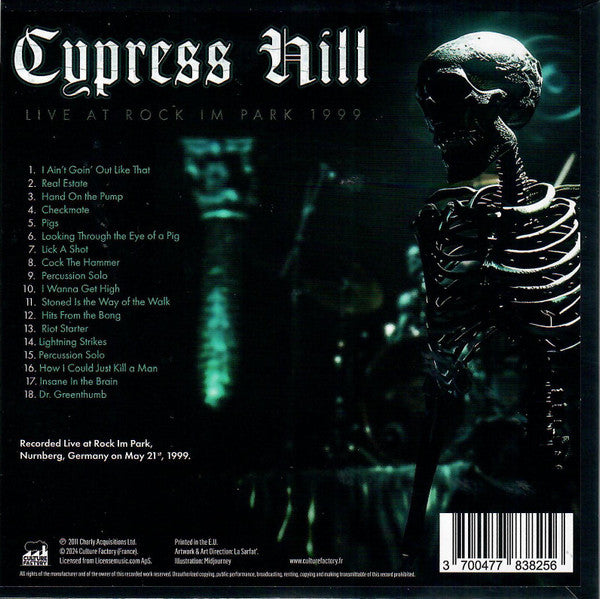 Cypress Hill : Live At Rock Im Park 1999 (CD, RSD, Ltd, RE)