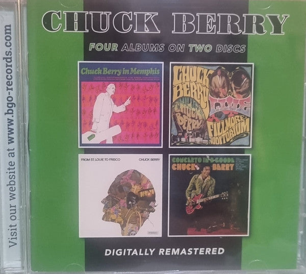 Chuck Berry : Chuck Berry In Memphis/ Live At The Fillmore Auditorium/ From St. Louis To Frisco/ Concerto In "B Goode" (2xCD, Comp, RE, RM, Fou)