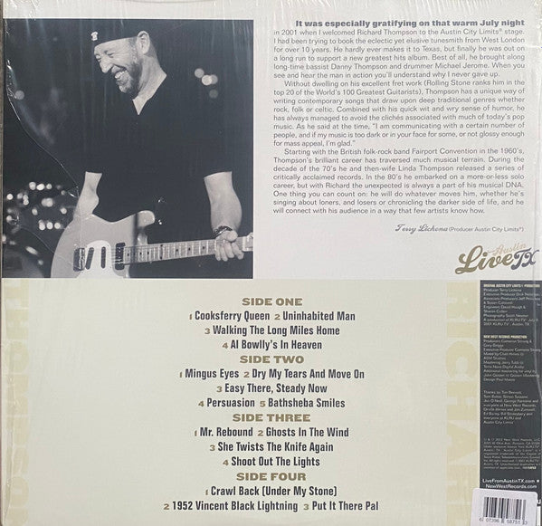 Richard Thompson : Live From Austin TX (2xLP, Album, Ltd, RE, Lim)