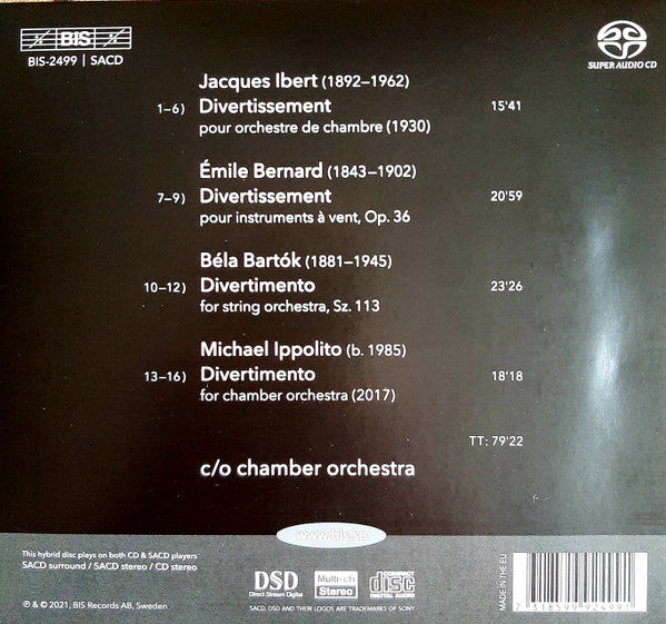 C/o Chamber Orchestra : Divertissement! (SACD)