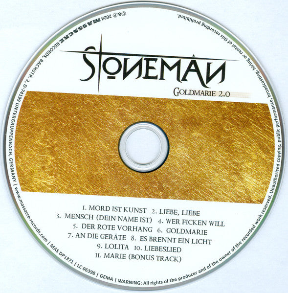 Stoneman (2) : Goldmarie 2.0 (CD, Album, RE, RM)