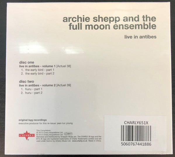 Archie Shepp And The Full Moon Ensemble : Live in Antibes (2xCD, Comp, Dlx, RE)