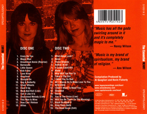 Heart : The Essential Heart (2xCD, Comp, RM)