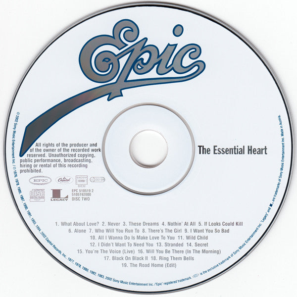 Heart : The Essential Heart (2xCD, Comp, RM)
