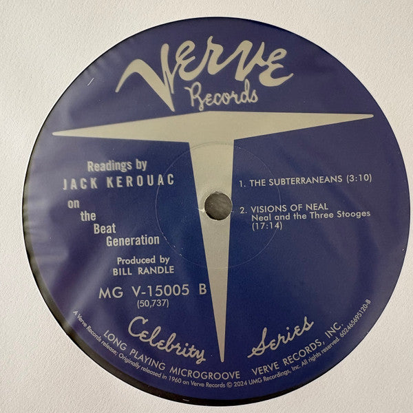 Jack Kerouac : Readings By Jack Kerouac On The Beat Generation (LP, Mono, RE, 180)