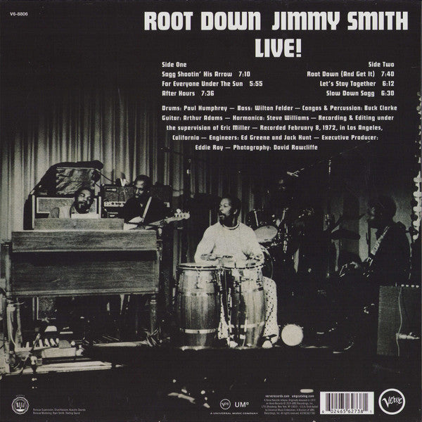 Jimmy Smith : Root Down - Jimmy Smith Live! (LP, Album, RE, RM, 180)
