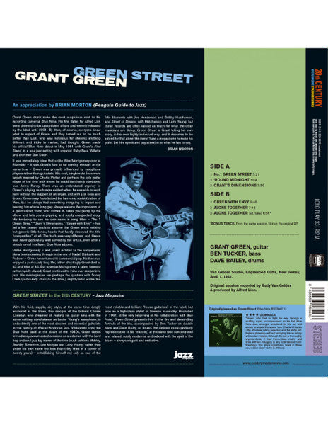 Grant Green : Green Street (LP, Album, Ltd, RE, Blu)