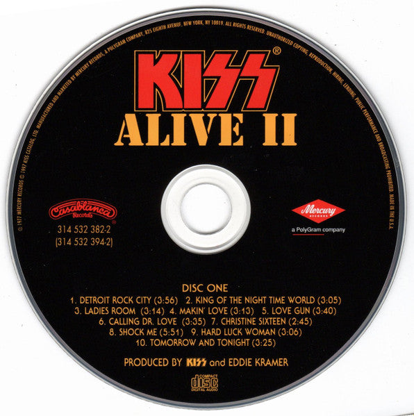 Kiss : Alive II (2xCD, Album, RE, RM, PMD)