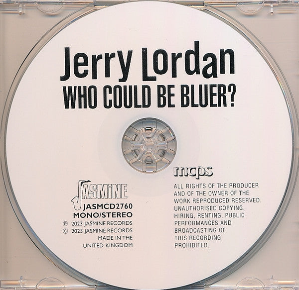 Jerry Lordan : Who Could Be Bluer? (CDr, Comp)