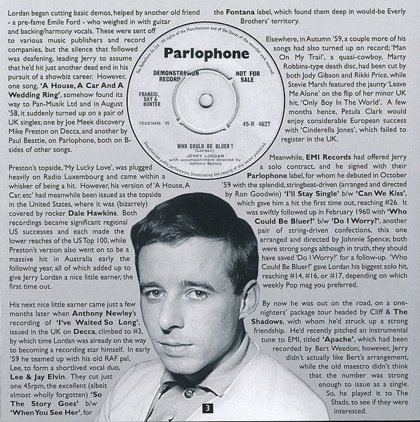 Jerry Lordan : Who Could Be Bluer? (CDr, Comp)