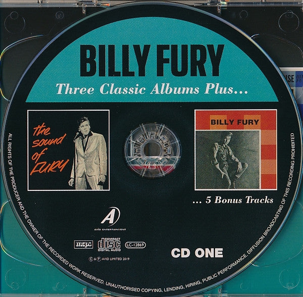 Billy Fury : Three Classic Albums Plus... (2xCD, Comp, RM)