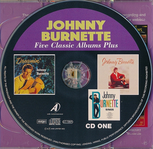 Johnny Burnette : Five Classic Albums Plus (2xCD, Comp, RM)