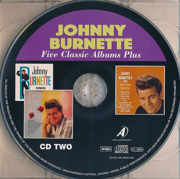 Johnny Burnette : Five Classic Albums Plus (2xCD, Comp, RM)