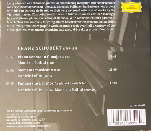 Franz Schubert – Maurizio Pollini · Daniele Pollini : Schubert (CD, Album, Dig)