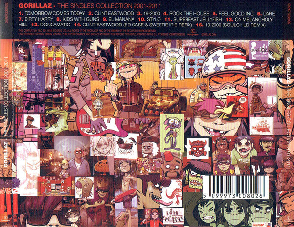 Gorillaz : The Singles Collection 2001-2011 (CD, Comp)