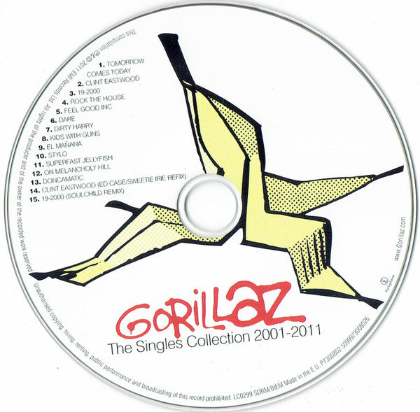 Gorillaz : The Singles Collection 2001-2011 (CD, Comp)