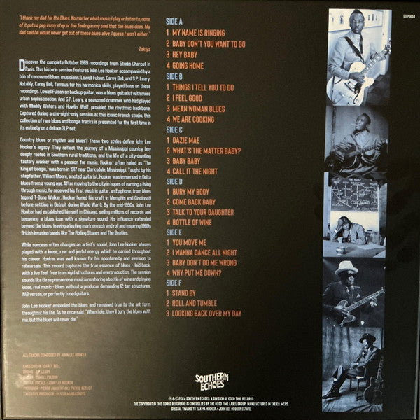John Lee Hooker : The Charcot Sessions (3xLP, Album)