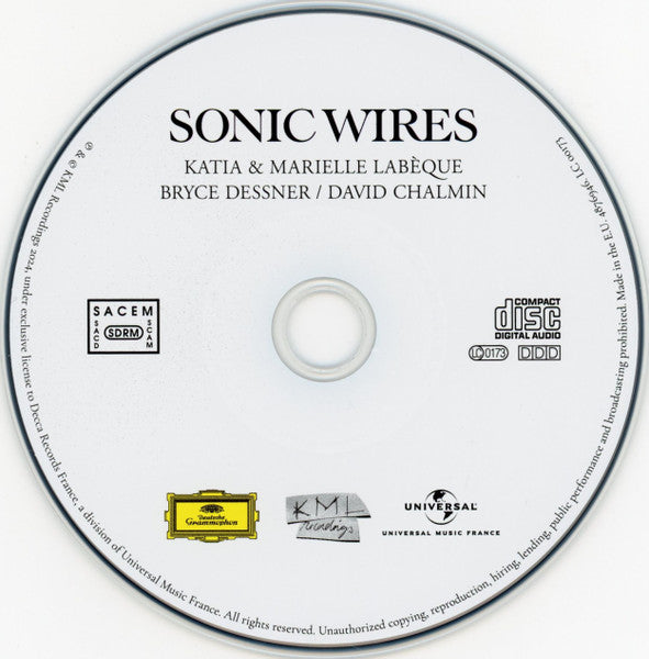Katia Et Marielle Labèque / Bryce Dessner / David Chalmin : Sonic Wires (CD, Album)
