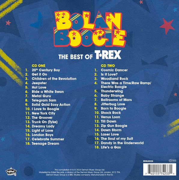 T. Rex : Bolan Boogie: The Best Of T•Rex (2xCD, Comp, Dlx)