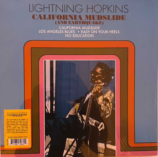 Lightnin' Hopkins : California Mudslide (And Earthquake) (LP, Album, RE, RP, Yel)