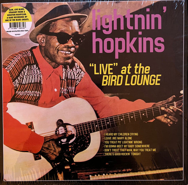 Lightnin' Hopkins : Live At The Bird Lounge (LP, Album, RE, Spl)