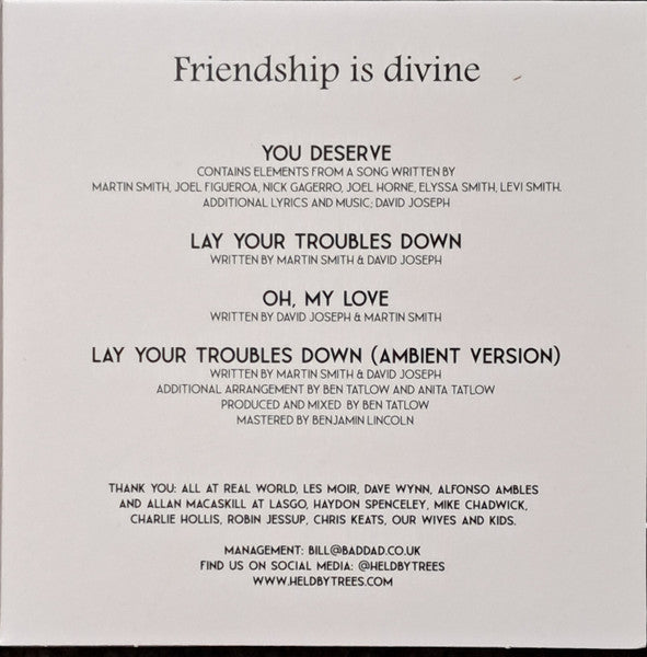 Held By Trees & Martin Smith (4) : Held By Trees & Martin Smith (CD, EP)