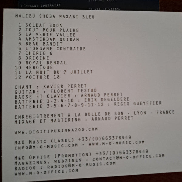 Digitipus In Nazoo : Malibu Sheba Wasibi Bleu (CD, Album)