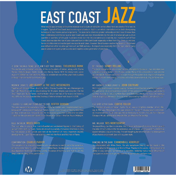 Various : East Coast Jazz (LP, Comp, Ltd, Num, Blu)