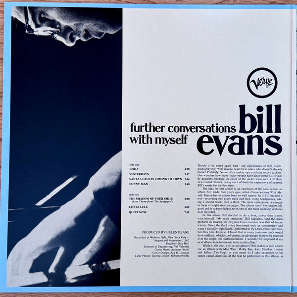 Bill Evans : Further Conversations With Myself (LP, Album, Gat)