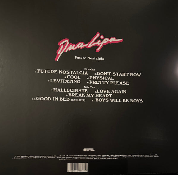 Dua Lipa : Future Nostalgia (LP, Album, Ltd, Pic, RE, Zoe)