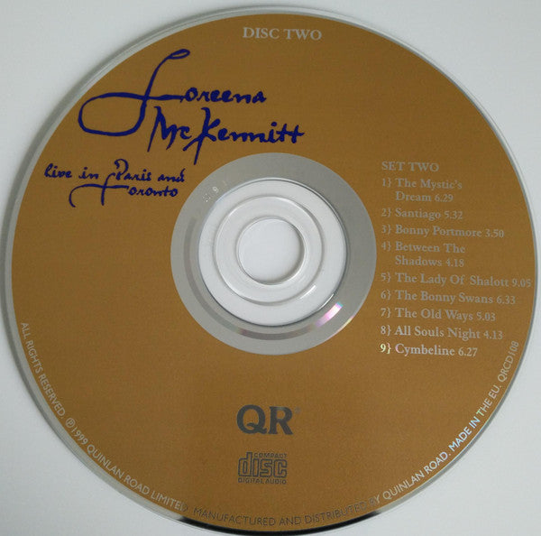 Loreena McKennitt : Live In Paris And Toronto (2xCD, Album)