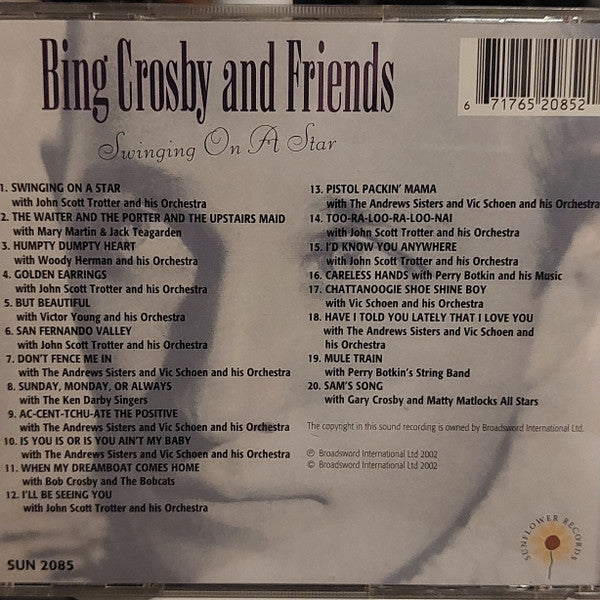 Bing Crosby : Bing Crosby & Friends - Swinging On A Star (CD, Comp)