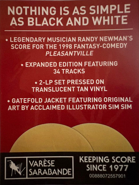 Randy Newman : Pleasantville (Original Motion Picture Score) (LP, Album, Dlx, Tra)