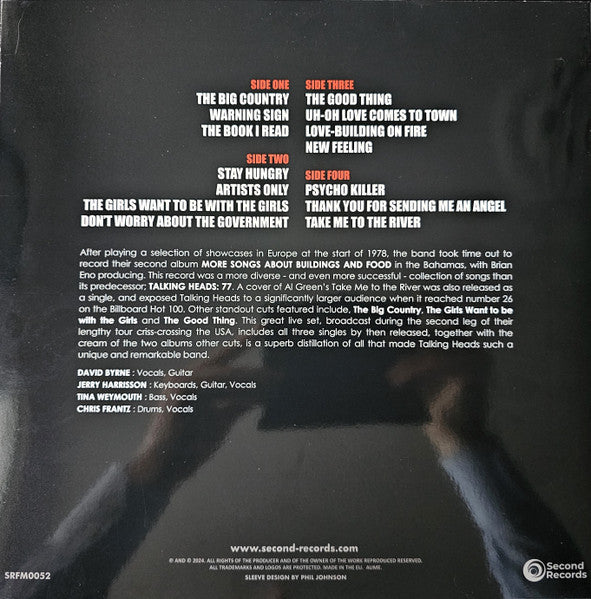 Talking Heads : Chicago Killers 78 (2xLP, Unofficial, 180)